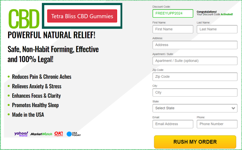 Tetra Bliss CBD Buy